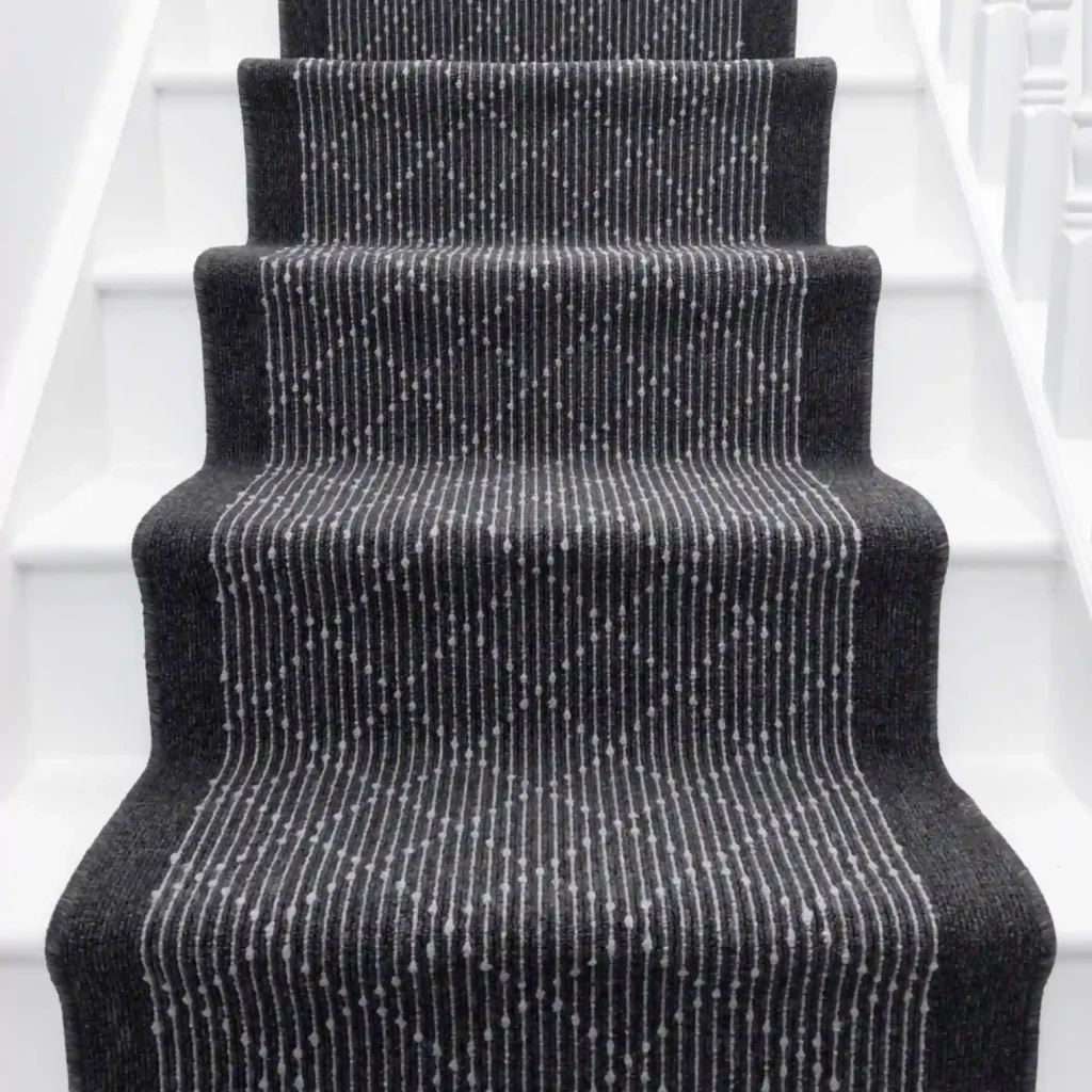 Boulevard Black Stair Runner