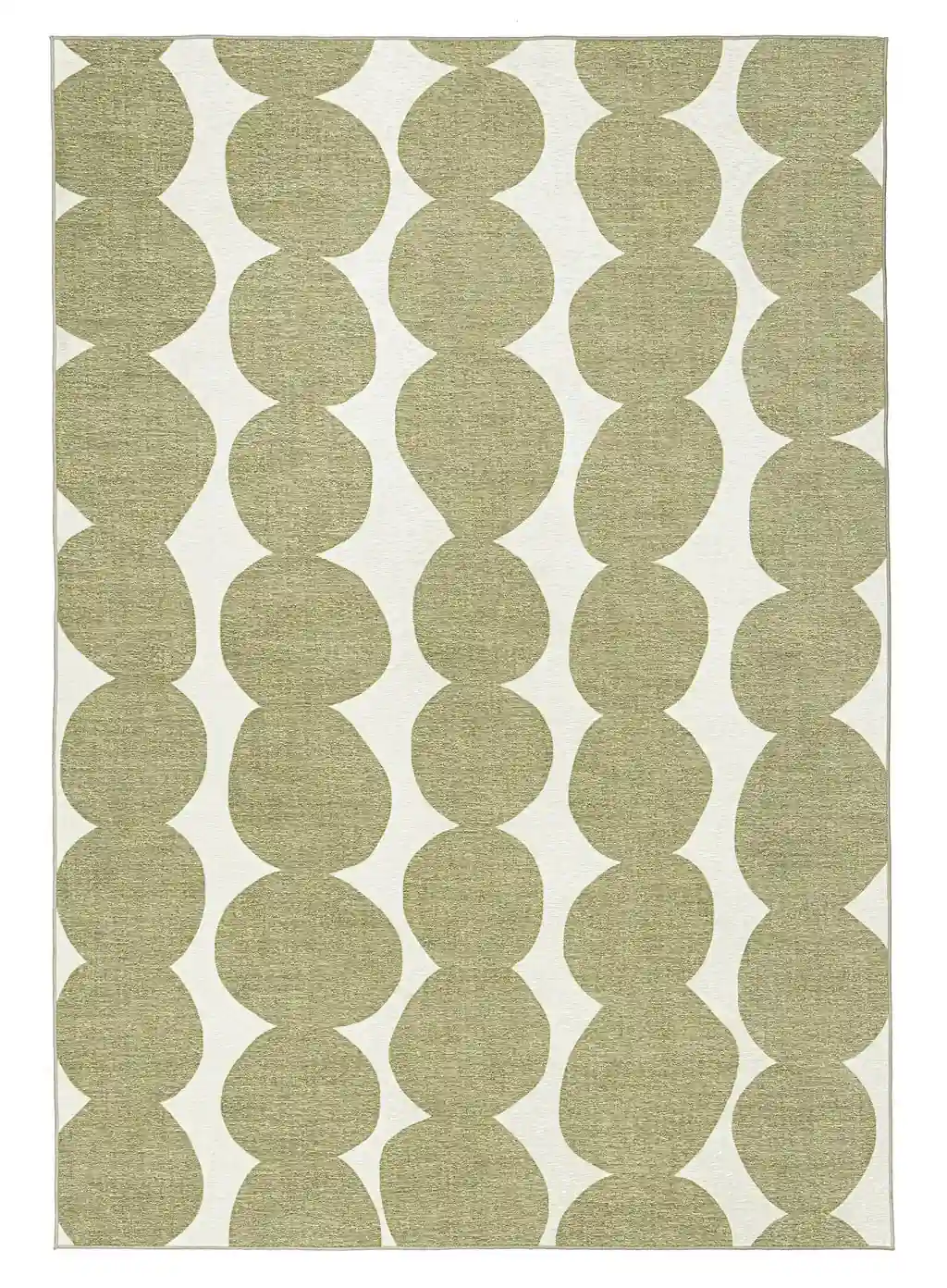 Brynne Green Ivory Outdoor Washable Rug - Image 2